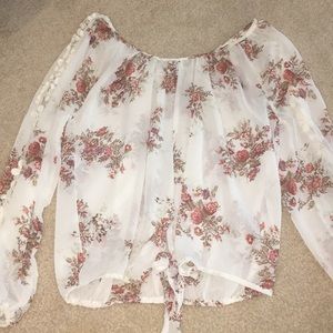 American Rag floral fall top